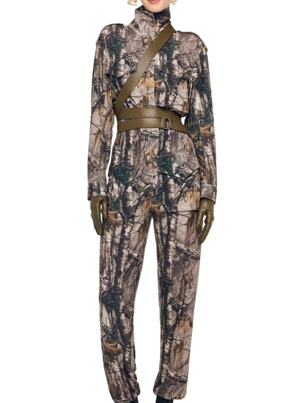 Norma Kamali Turtle Cargo Jumpsuit, XXS